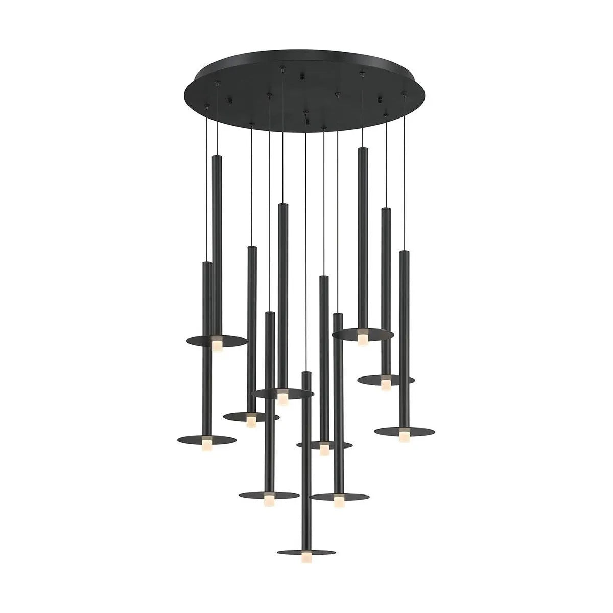 Lib & Co. Canada - 12104-02 - LED Chandelier - Piatto - Matte Black