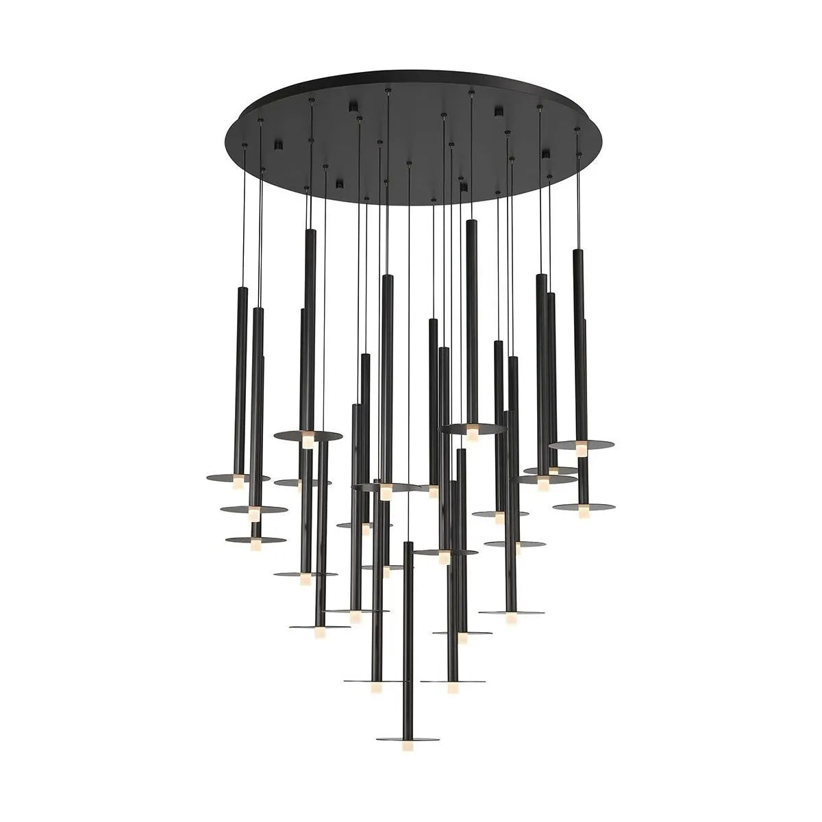 Lib & Co. Canada - 12105-02 - LED Chandelier - Piatto - Matte Black