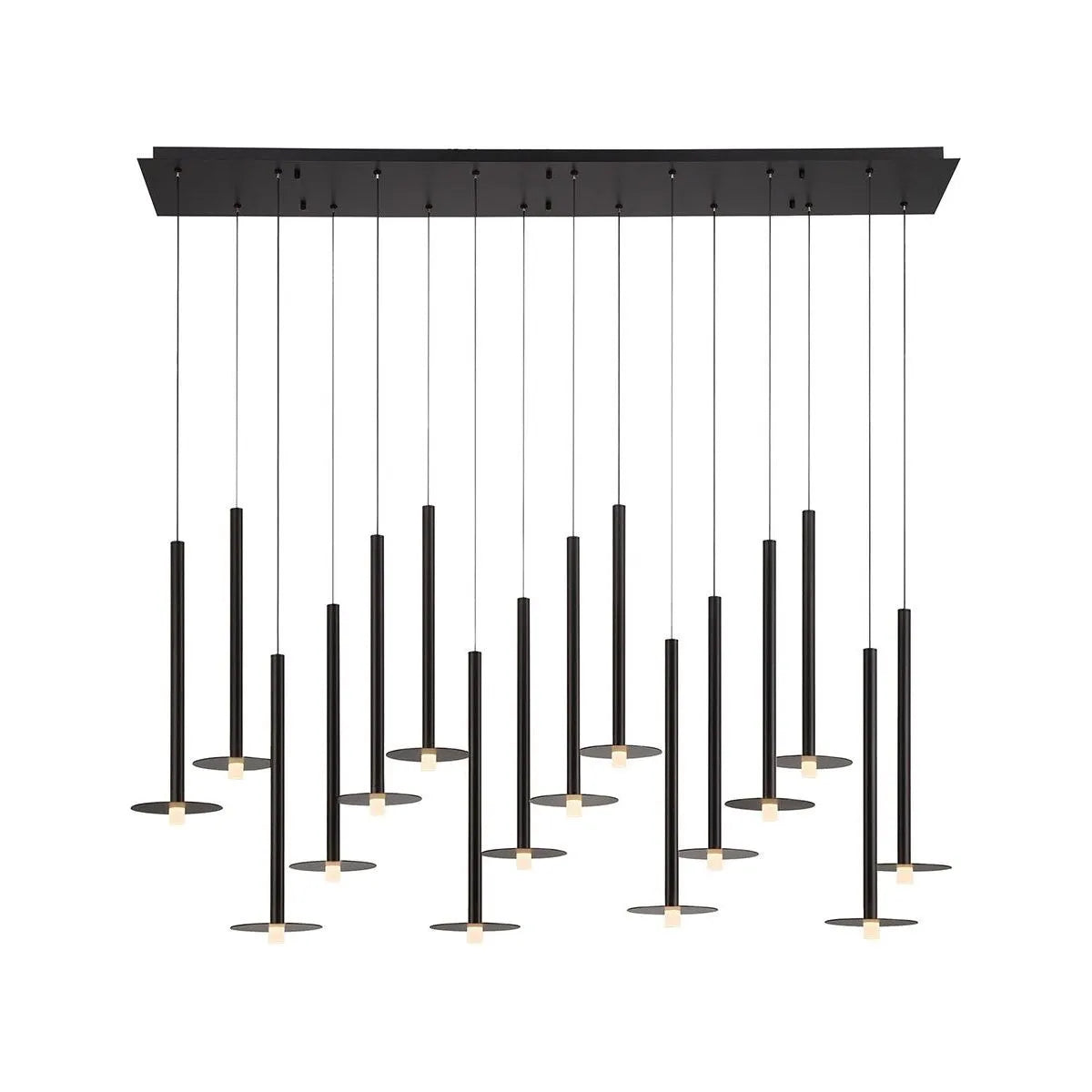 Lib & Co. Canada - 12108-02 - LED Chandelier - Piatto - Matte Black