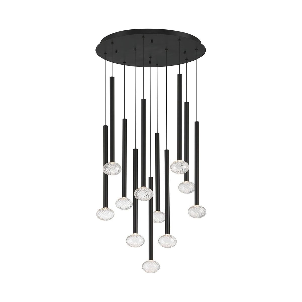 Lib & Co. Canada - 12110-02 - LED Chandelier - Soffio - Matte Black