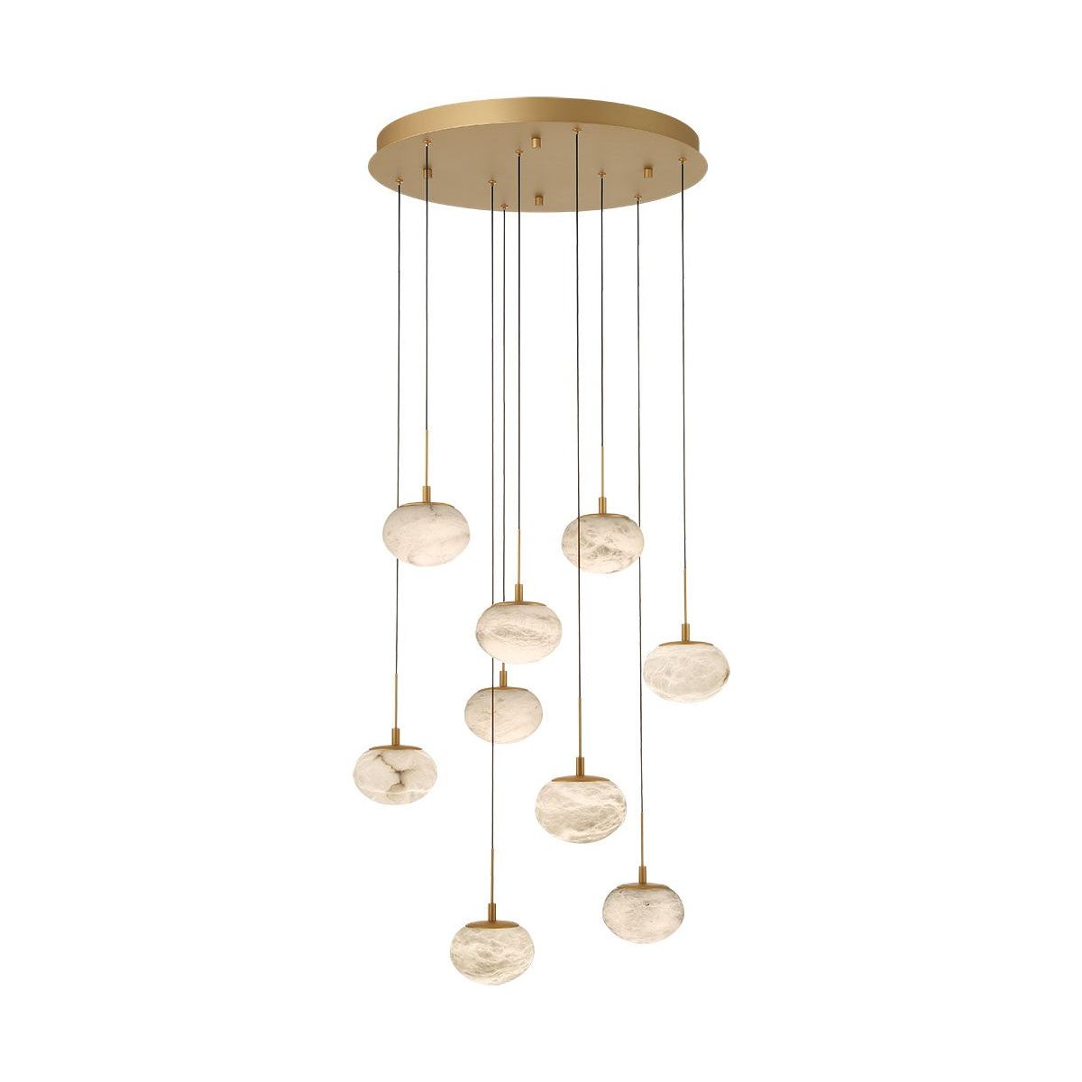 Lib & Co. Canada - 12121-030 - LED Chandelier - Calcolo - Painted Antique Brass