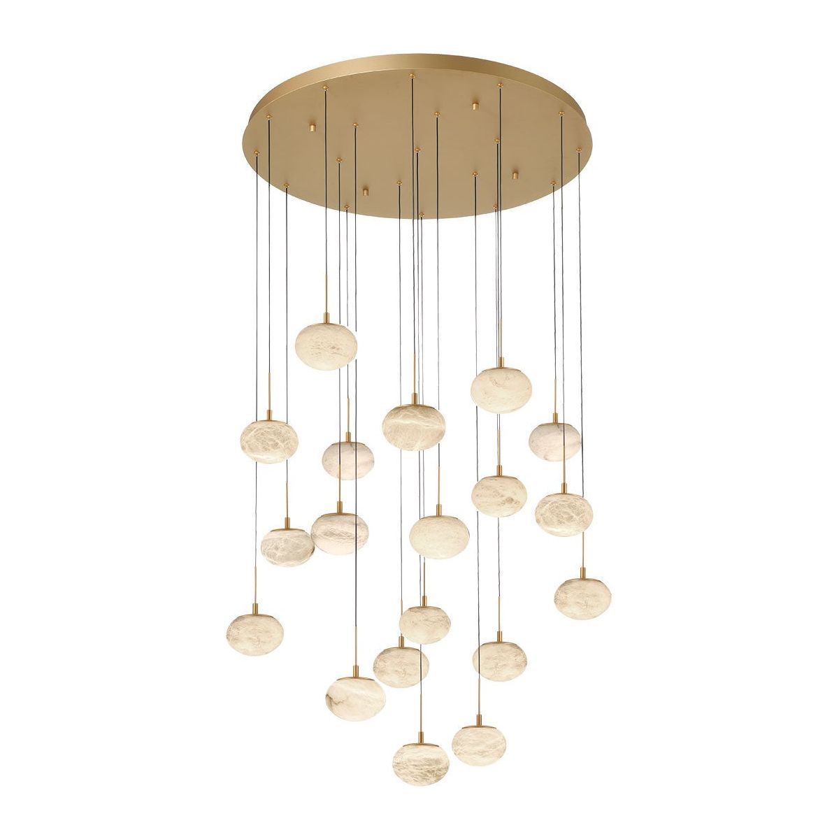 Lib & Co. Canada - 12122-030 - LED Chandelier - Calcolo - Painted Antique Brass