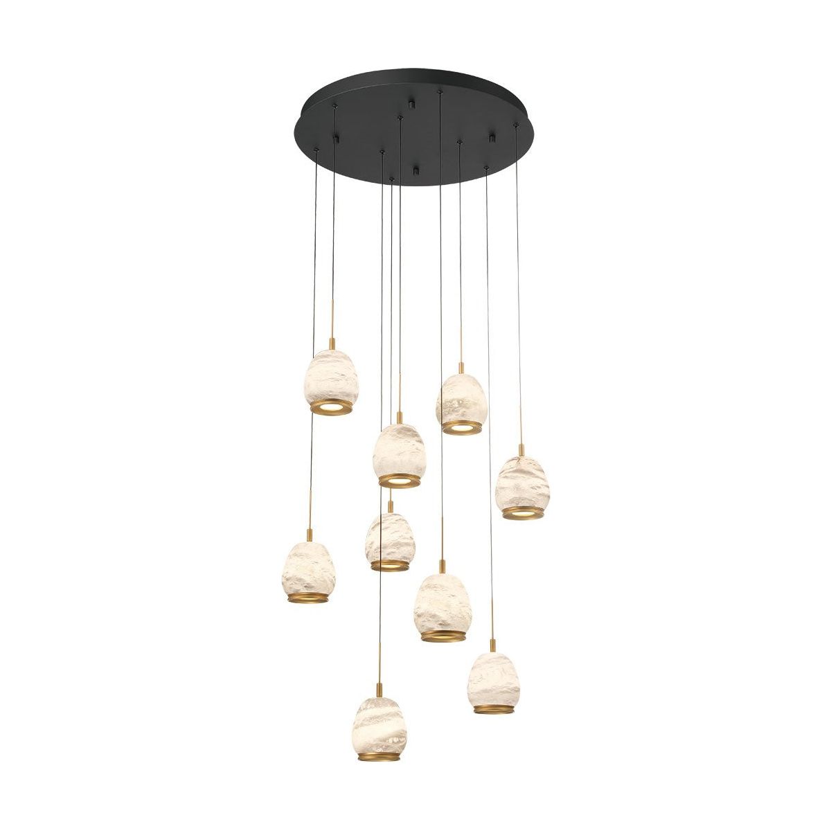 Lib & Co. Canada - 12137-02 - LED Chandelier - Lucidata - Matte Black