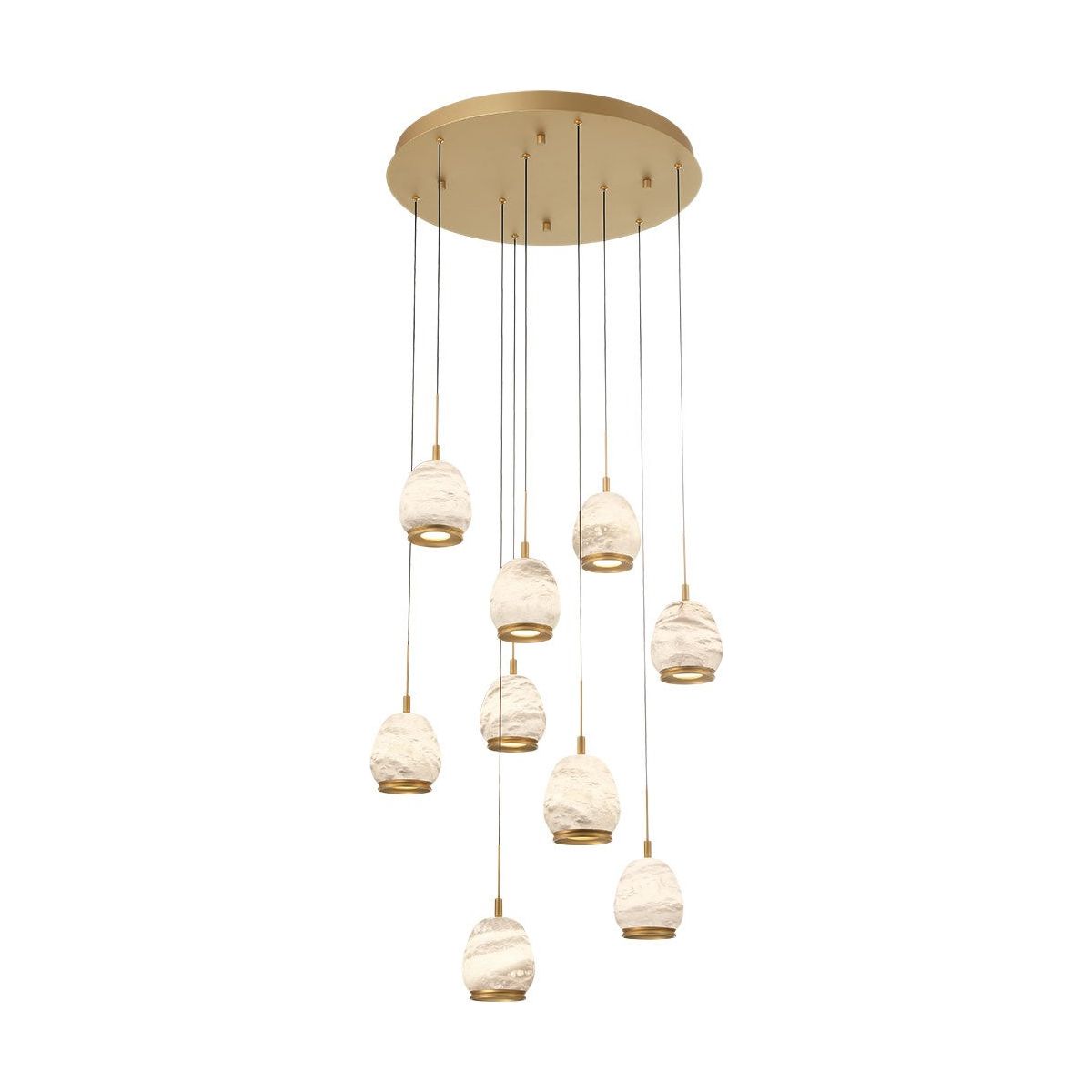 Lib & Co. Canada - 12137-030 - LED Chandelier - Lucidata - Painted Antique Brass