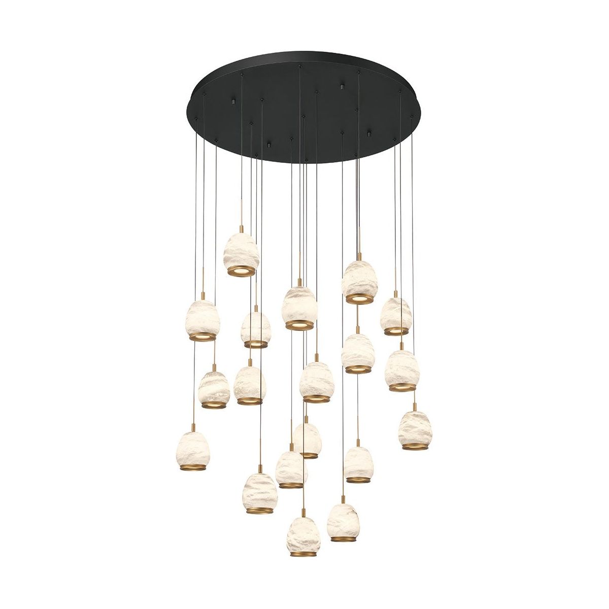 Lib & Co. Canada - 12138-02 - LED Chandelier - Lucidata - Matte Black