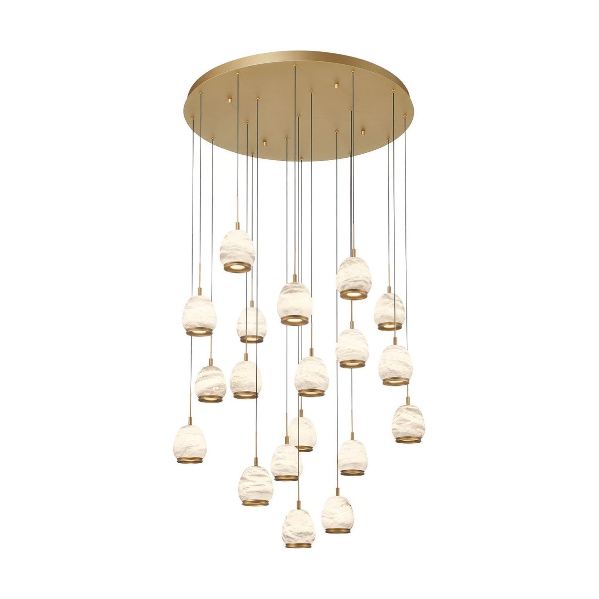 Lib & Co. Canada - 12138-030 - LED Chandelier - Lucidata - Painted Antique Brass