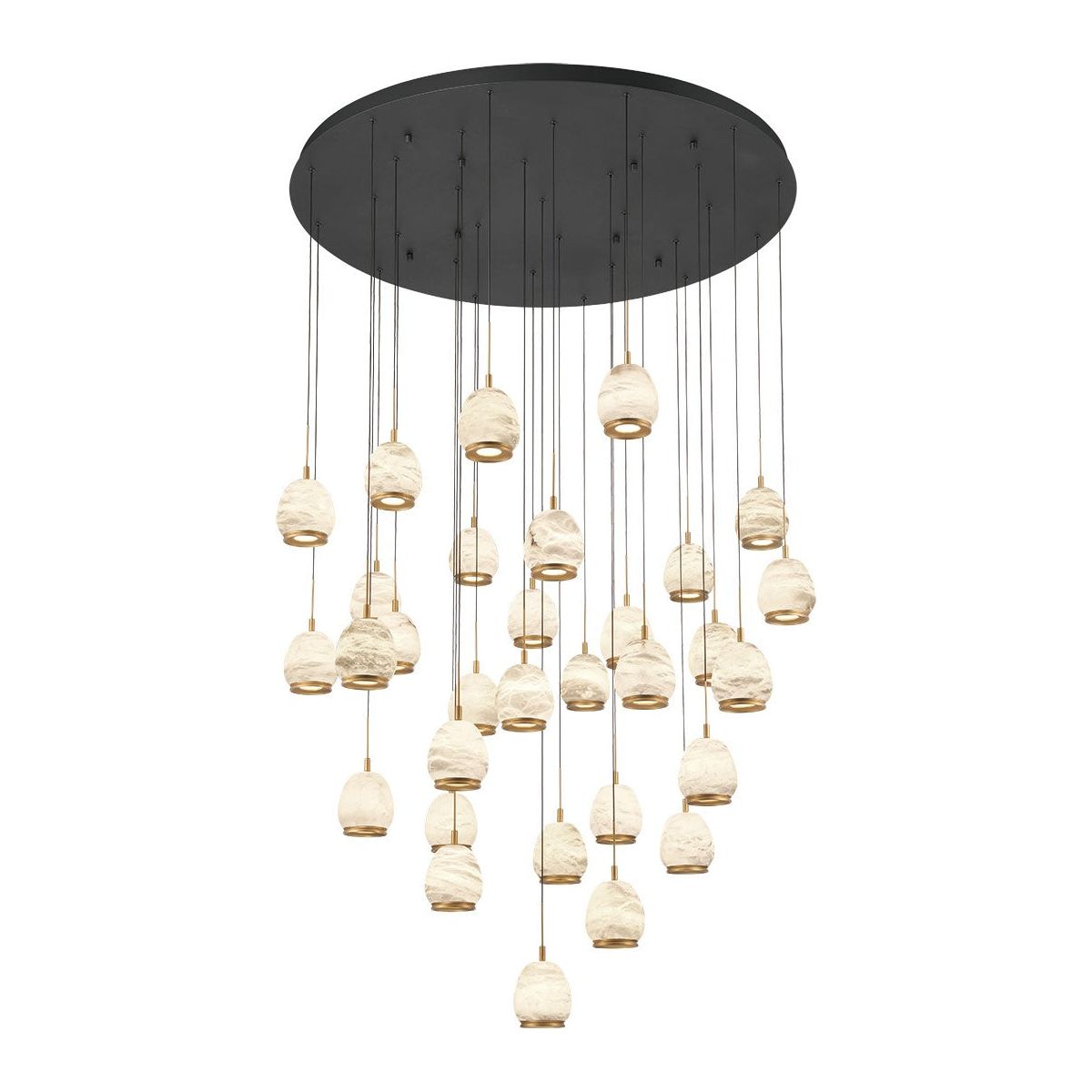 Lib & Co. Canada - 12139-02 - LED Chandelier - Lucidata - Matte Black