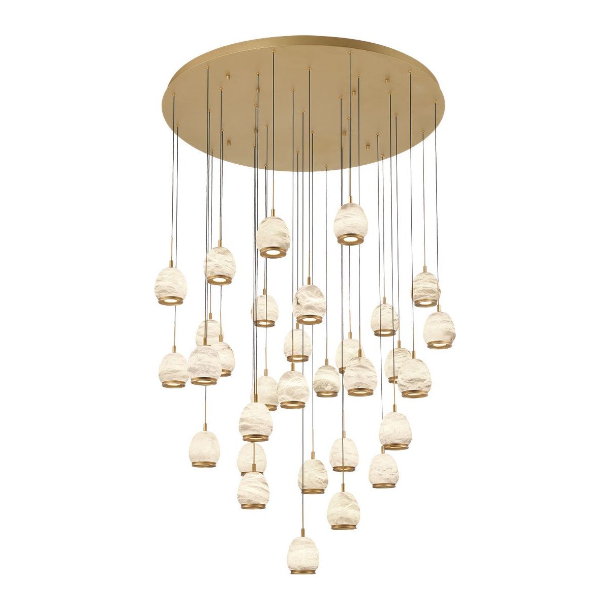 Lib & Co. Canada - 12139-030 - LED Chandelier - Lucidata - Painted Antique Brass