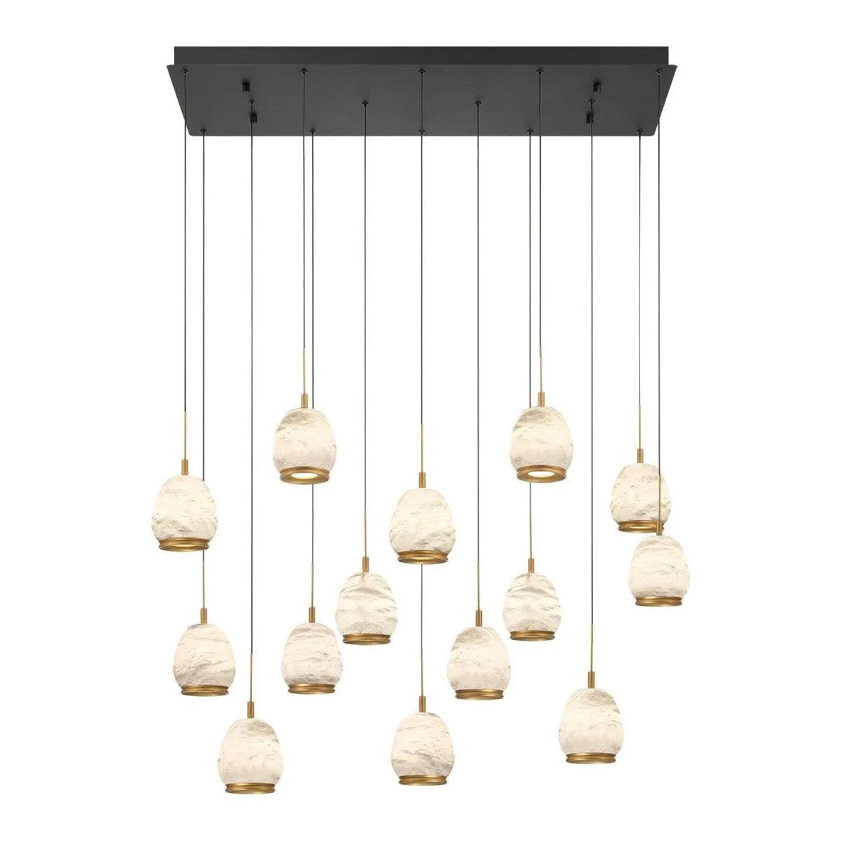 Lib & Co. Canada - 12142-02 - LED Chandelier - Lucidata - Matte Black