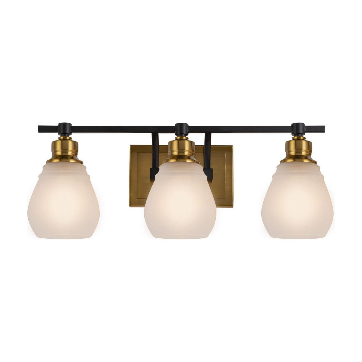 Artcraft Canada - AC11683BB - Three Light Bathroom Vanity - Nelson - Brass & Black