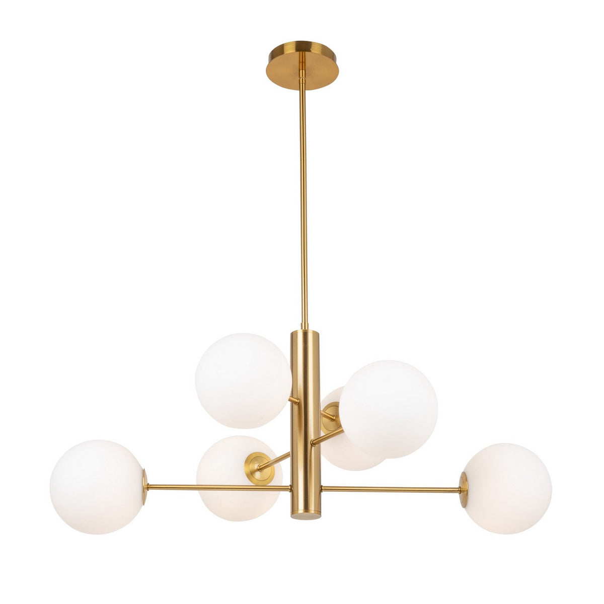 Artcraft Canada - AC11765BR - Six Light Chandelier - Aurelia - Brass