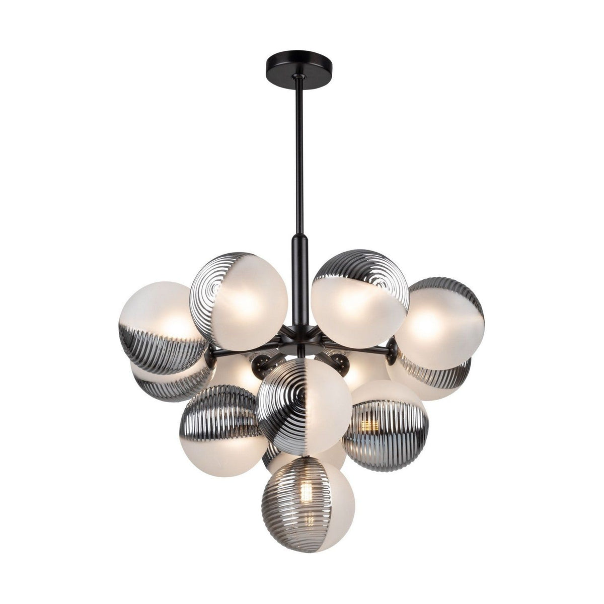 Artcraft Canada - AC11883BK - 13 Light Chandelier - Bolla - Black