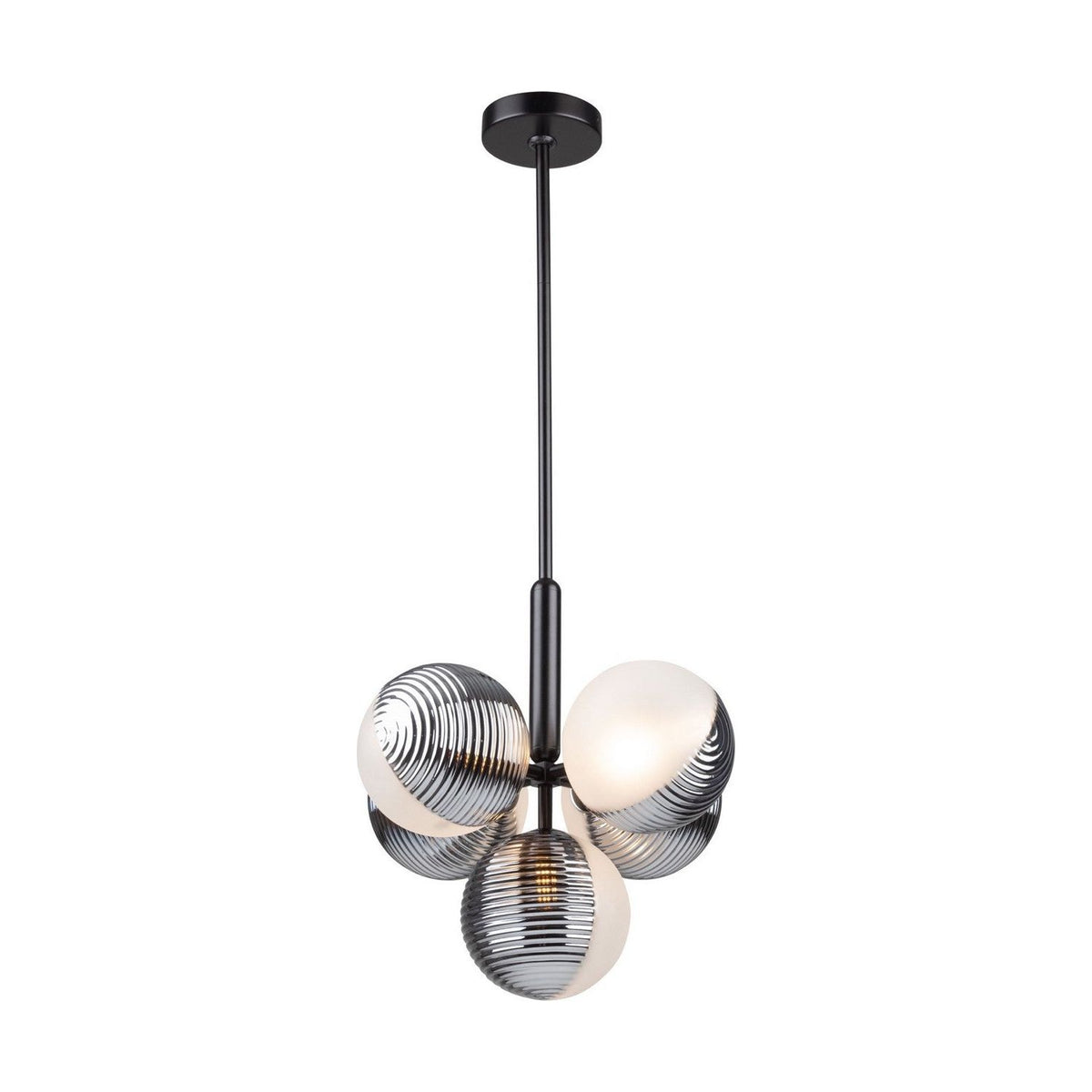 Artcraft Canada - AC11885BK - Five Light Pendant - Bolla - Black