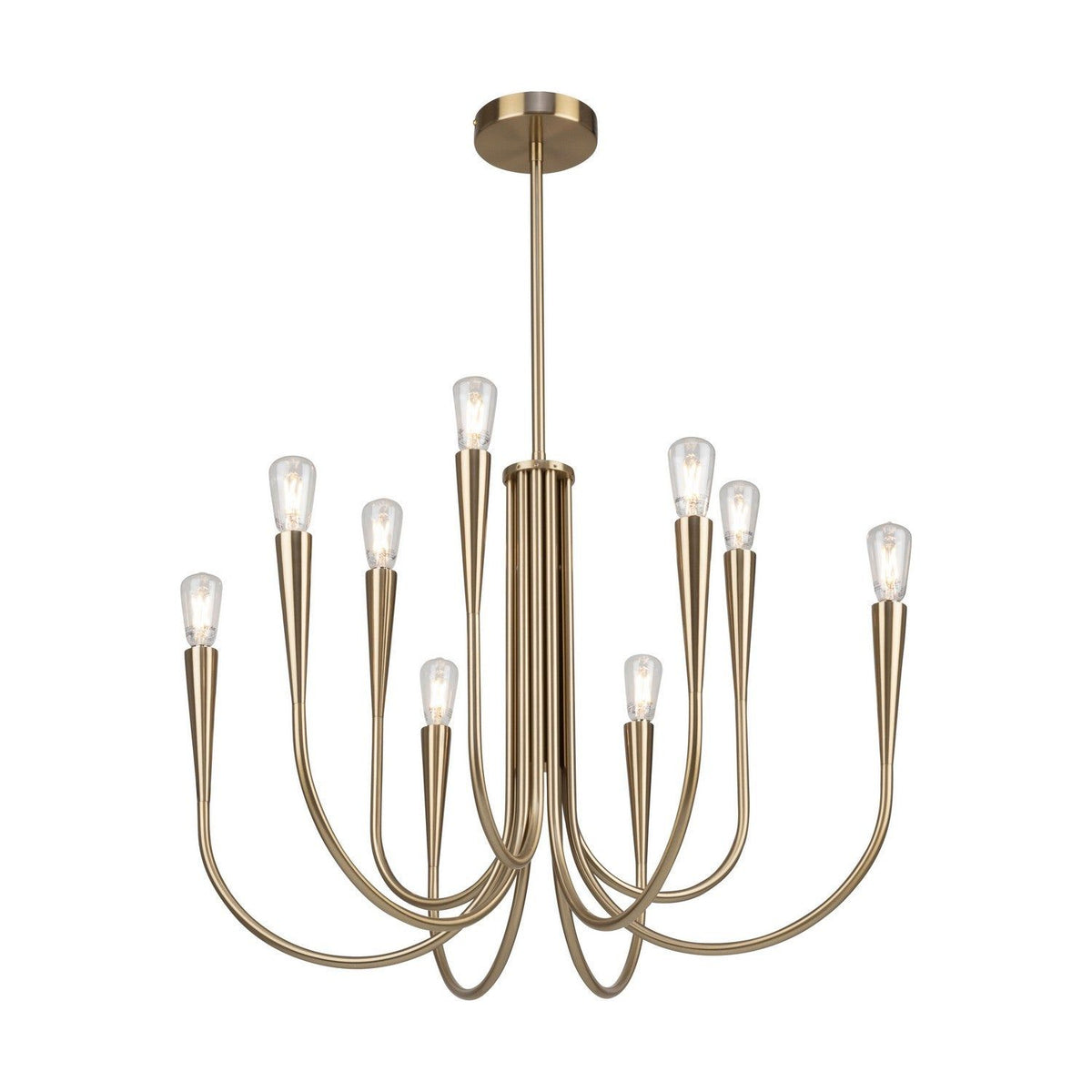 Artcraft Canada - AC11929BR - Nine Light Chandelier - Bronte - Brass