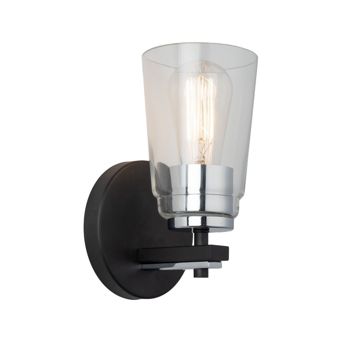 Artcraft Canada - AC11931NB - One Light Bathroom - Essex - Black and Chrome