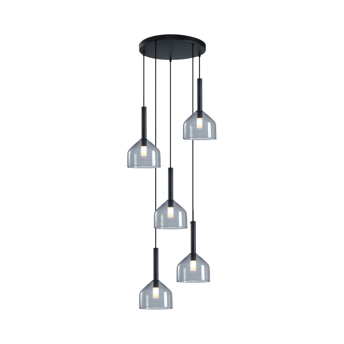 Artcraft Canada - AC11955BK - Five Light Chandelier - Kali - Black