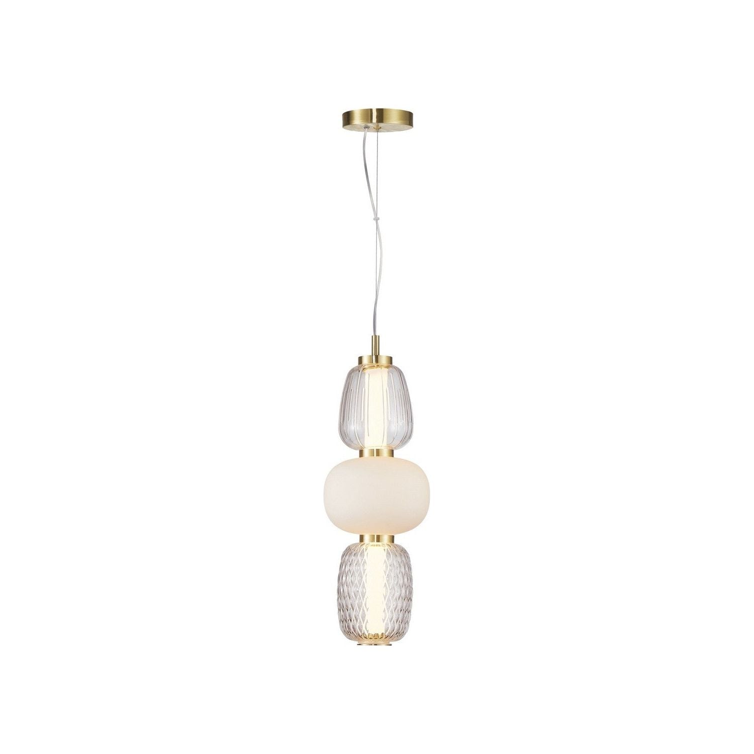 Artcraft Canada - AC6702BR - LED Pendant - Cyra - Brass