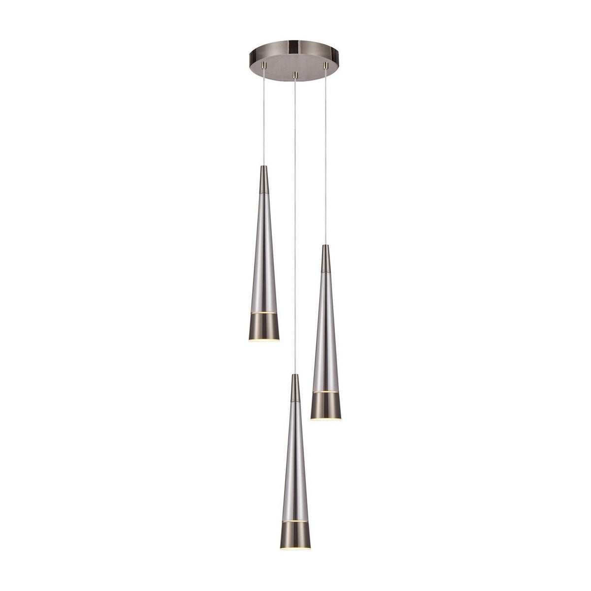 Artcraft Canada - AC6823SM - LED Chandelier - Sunnyvale - Pearl Black and Smoke