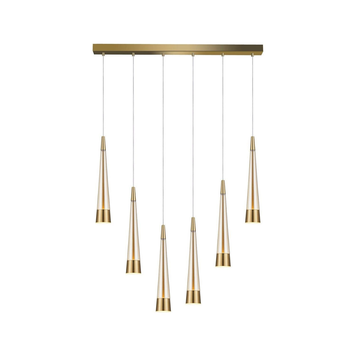 Artcraft Canada - AC6826BR - LED Island Pendant - Sunnyvale - Brass