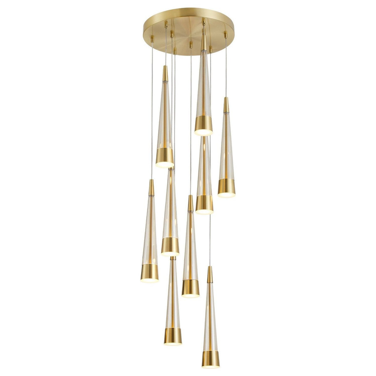 Artcraft Canada - AC6829BR - LED Chandelier - Sunnyvale - Brass