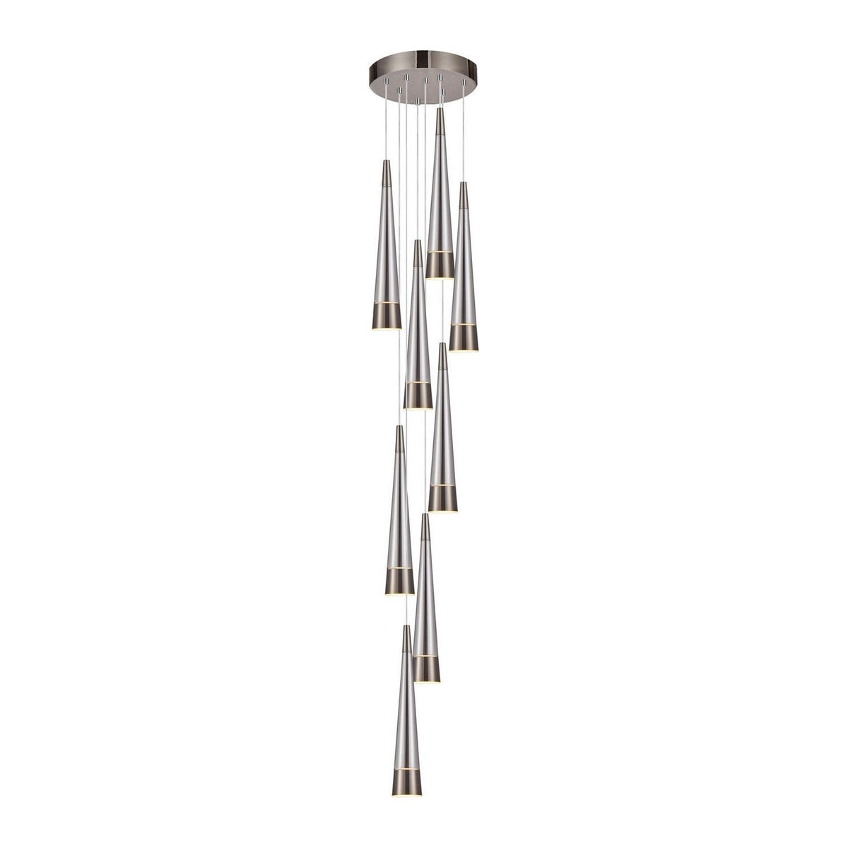 Artcraft Canada - AC6829SM - LED Chandelier - Sunnyvale - Pearl Black and Smoke