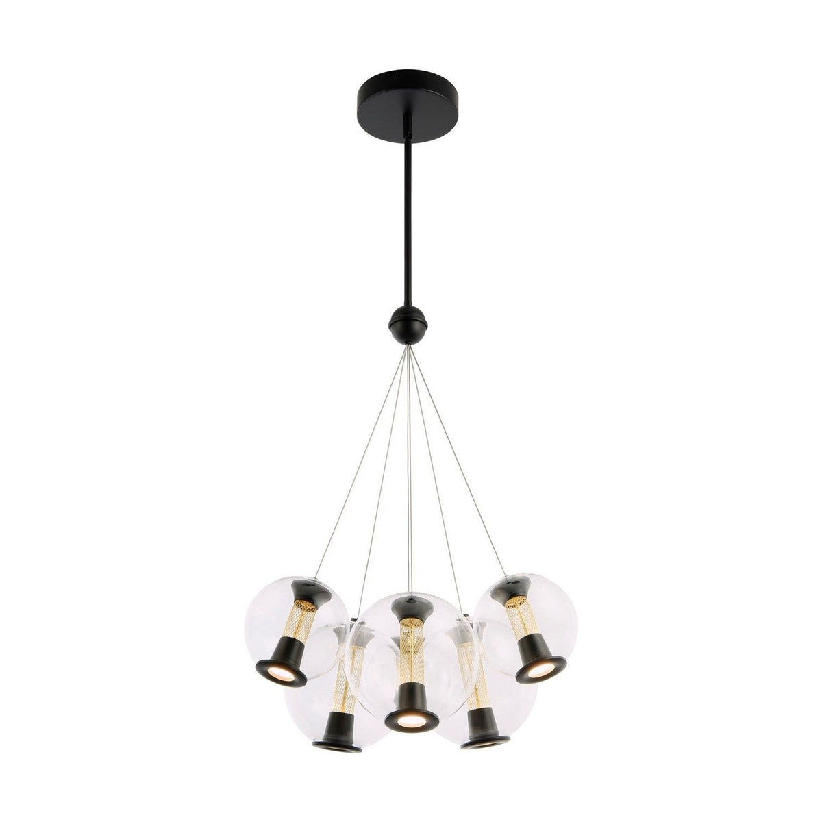 Artcraft Canada - AC6846BK - LED Chandelier - Arlo - Black