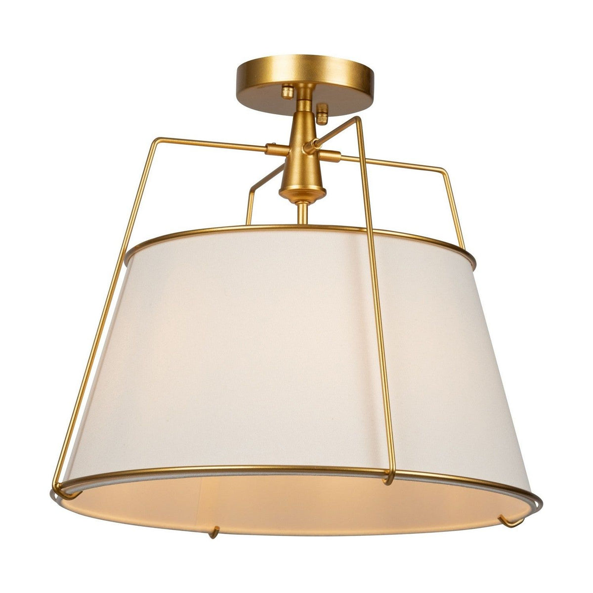 Artcraft Canada - SC13362BR - Three Light Semi-Flush Mount - Pullman - Brass