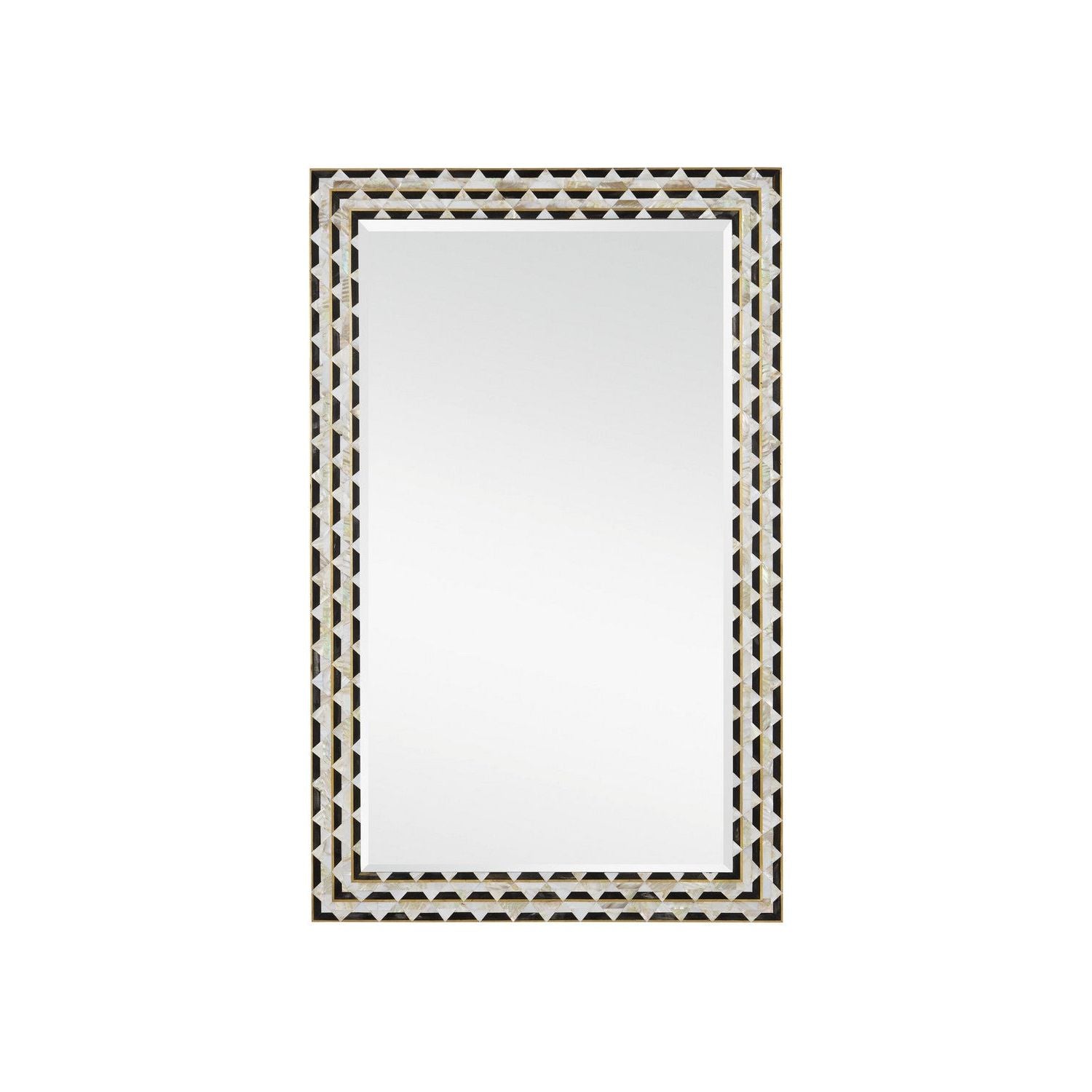 Currey and Company - 1000-0146 - Mirror - Macy - Natural/Brass/Mirror