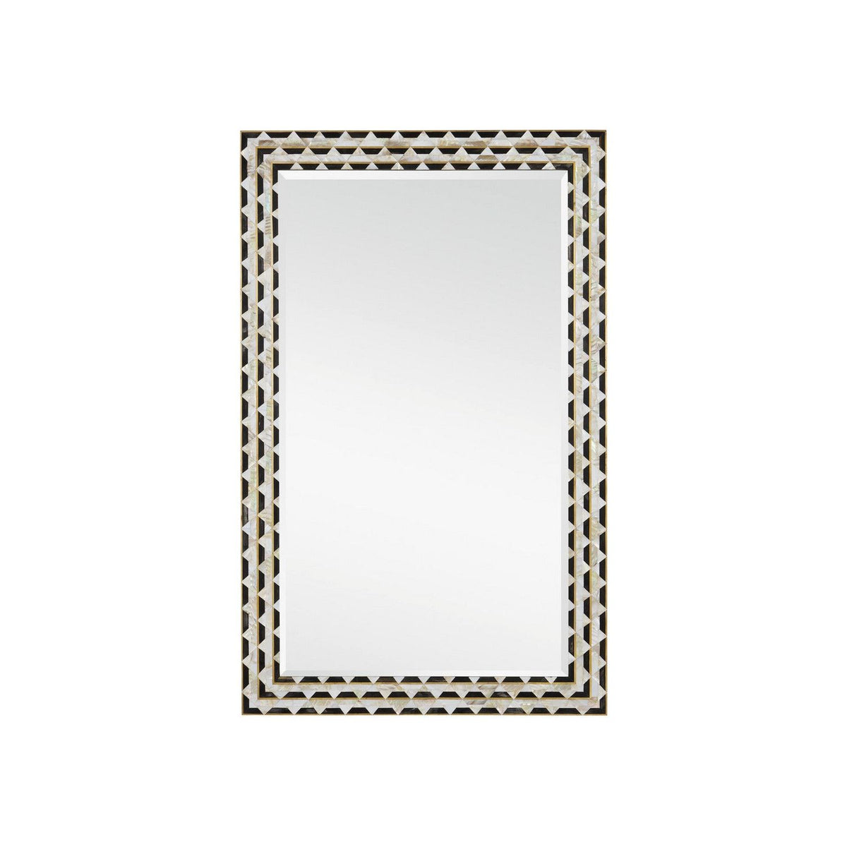 Currey and Company - 1000-0146 - Mirror - Macy - Natural/Brass/Mirror