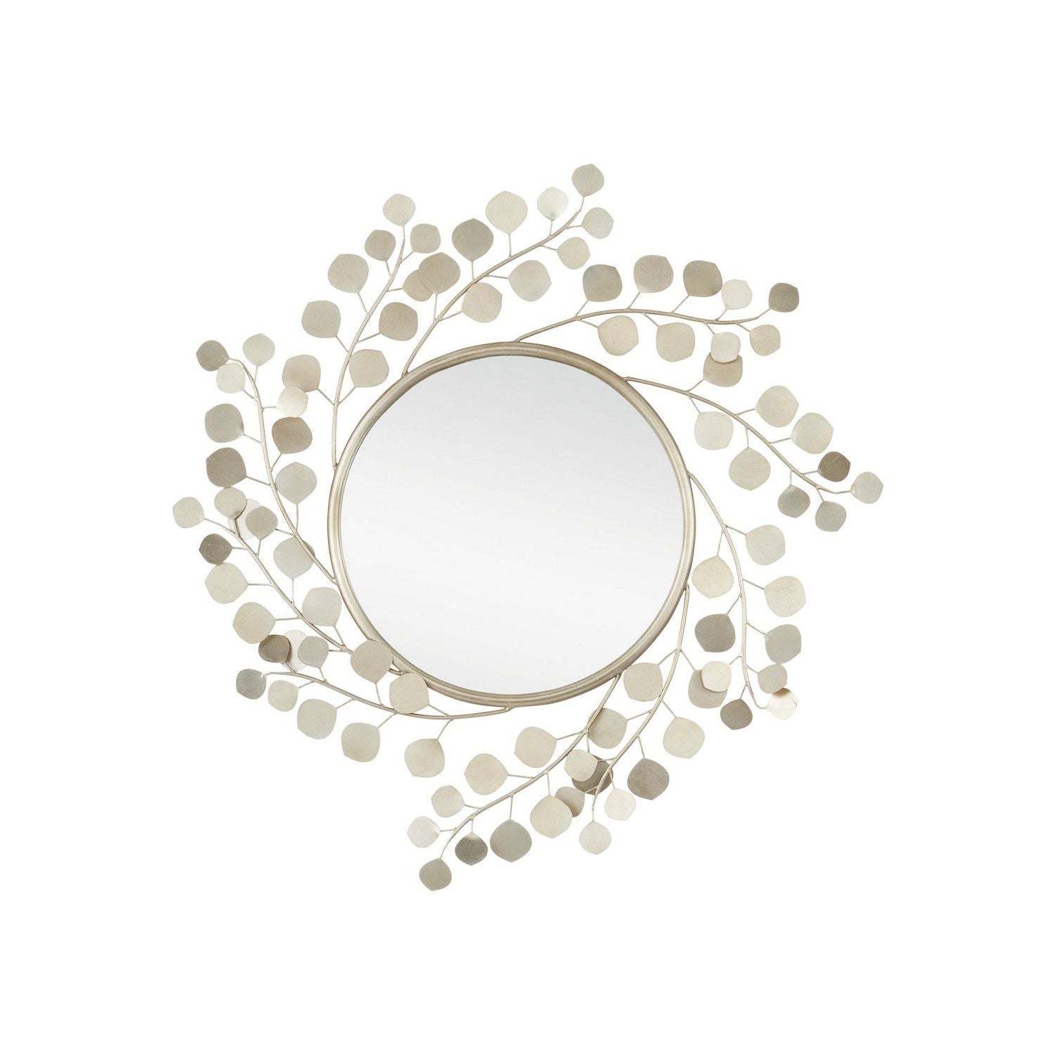 Currey and Company - 1000-0149 - Mirror - Lunaria - Contemporary Silver Leaf/Mirror