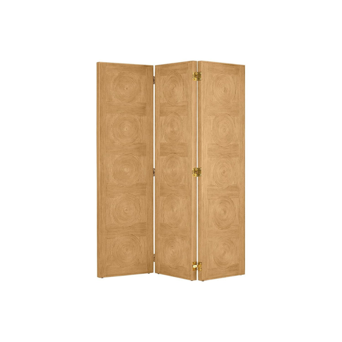 Currey and Company - 1000-0151 - Screen - Santos - Sea Sand/Brass