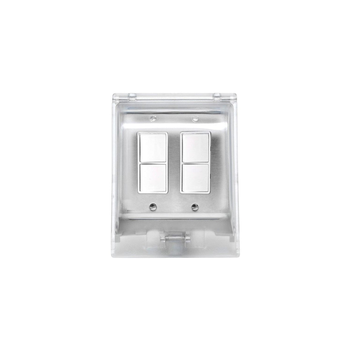 Eurofase Canada - EFDOWPS - Dual Duplex Switch Weatherproof Surface Mount And Gang Box - Stainless Steel