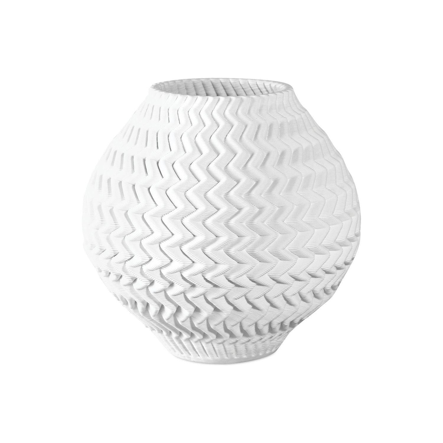 Currey and Company - 1200-0789 - Vase - Plisse - White