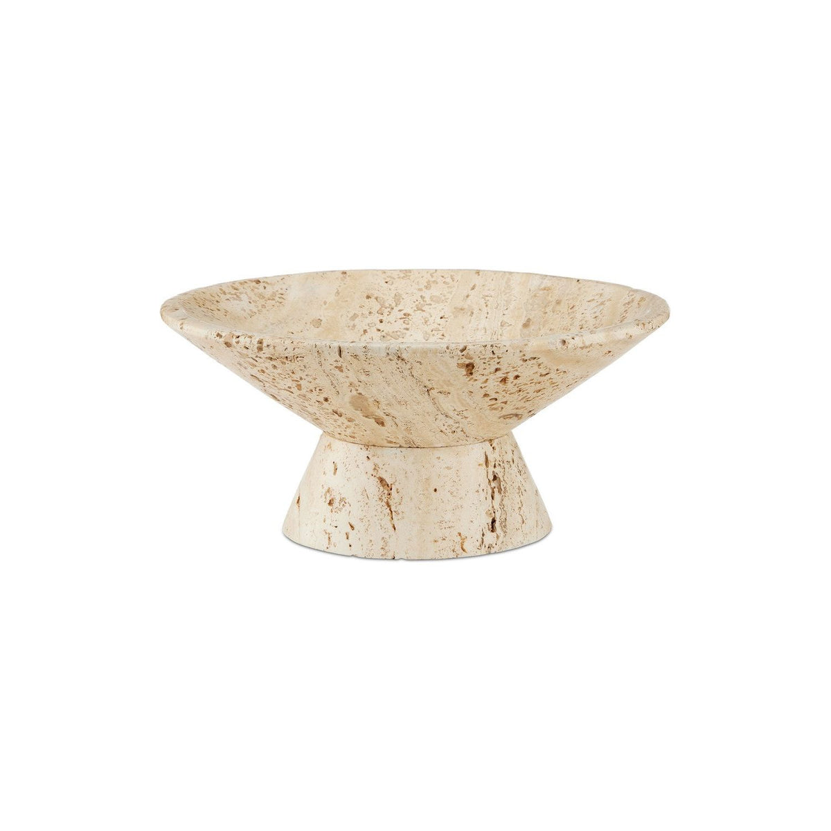 Currey and Company - 1200-0812 - Bowl - Lubo Travertine - Natural