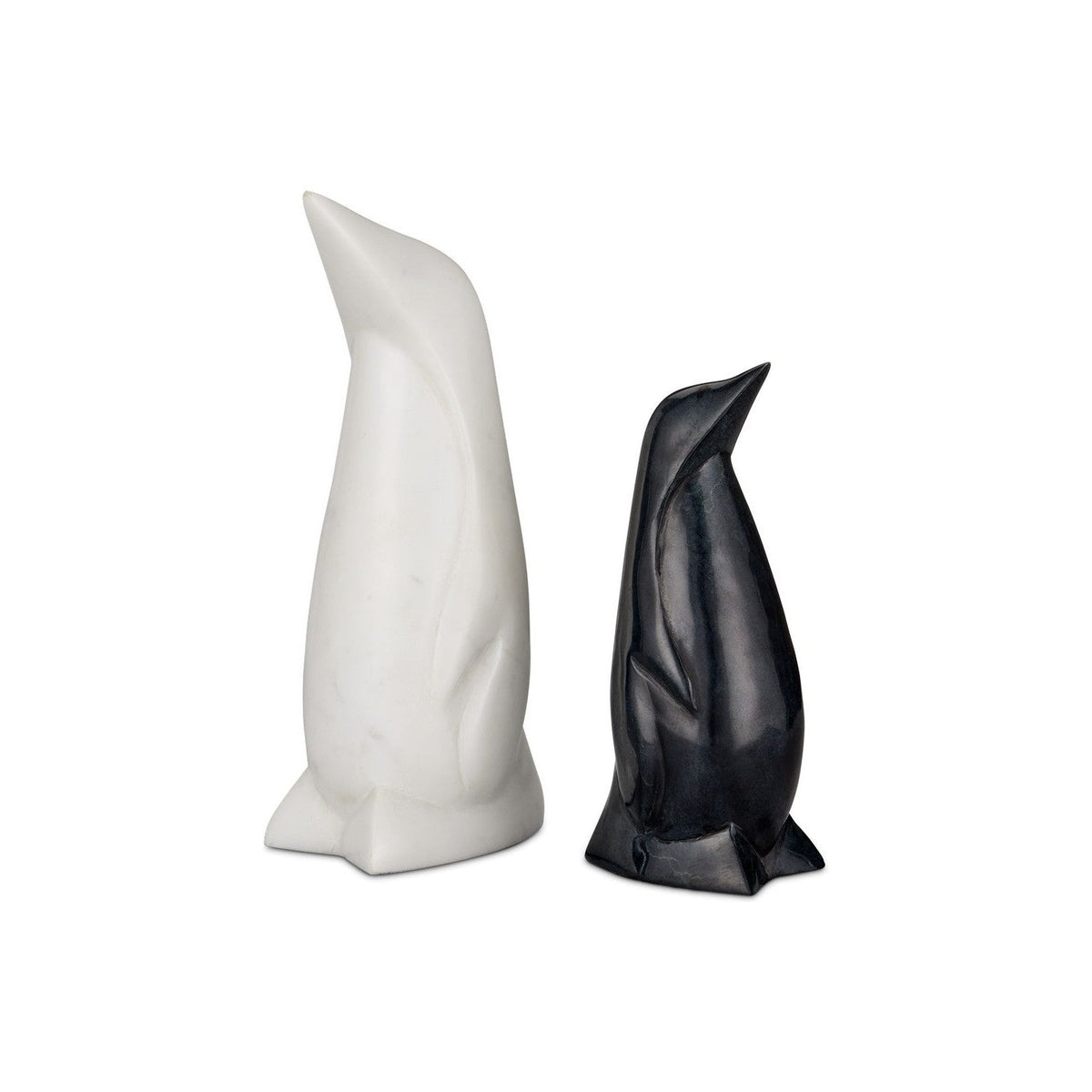 Currey and Company - 1200-0820 - Penguin Set of 2 - White/Black