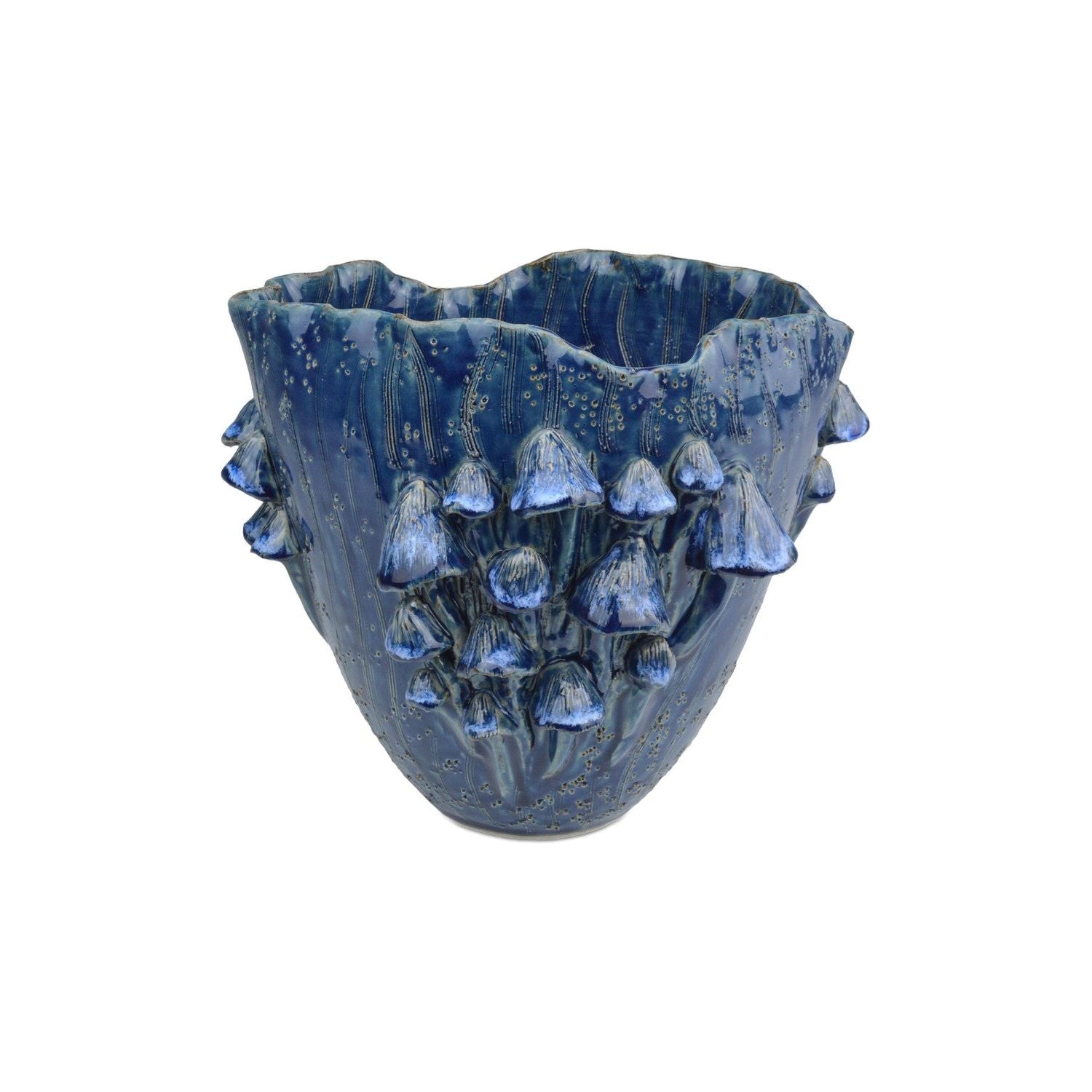 Currey and Company - 1200-0828 - Vase - Conical - Dark Blue