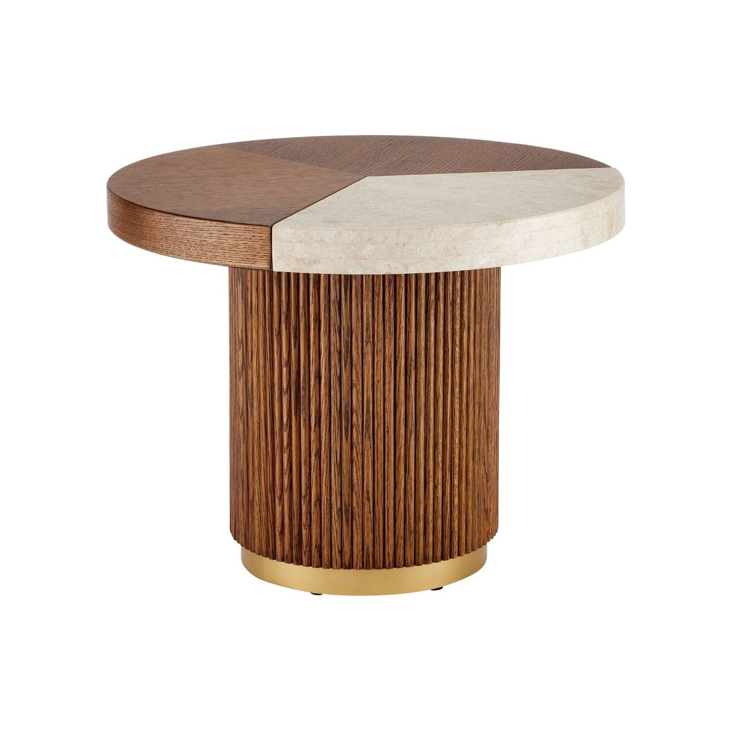 Currey and Company - 3000-0262 - Cocktail Table - Dakota - Morel Brown/Natural/Polished Brass