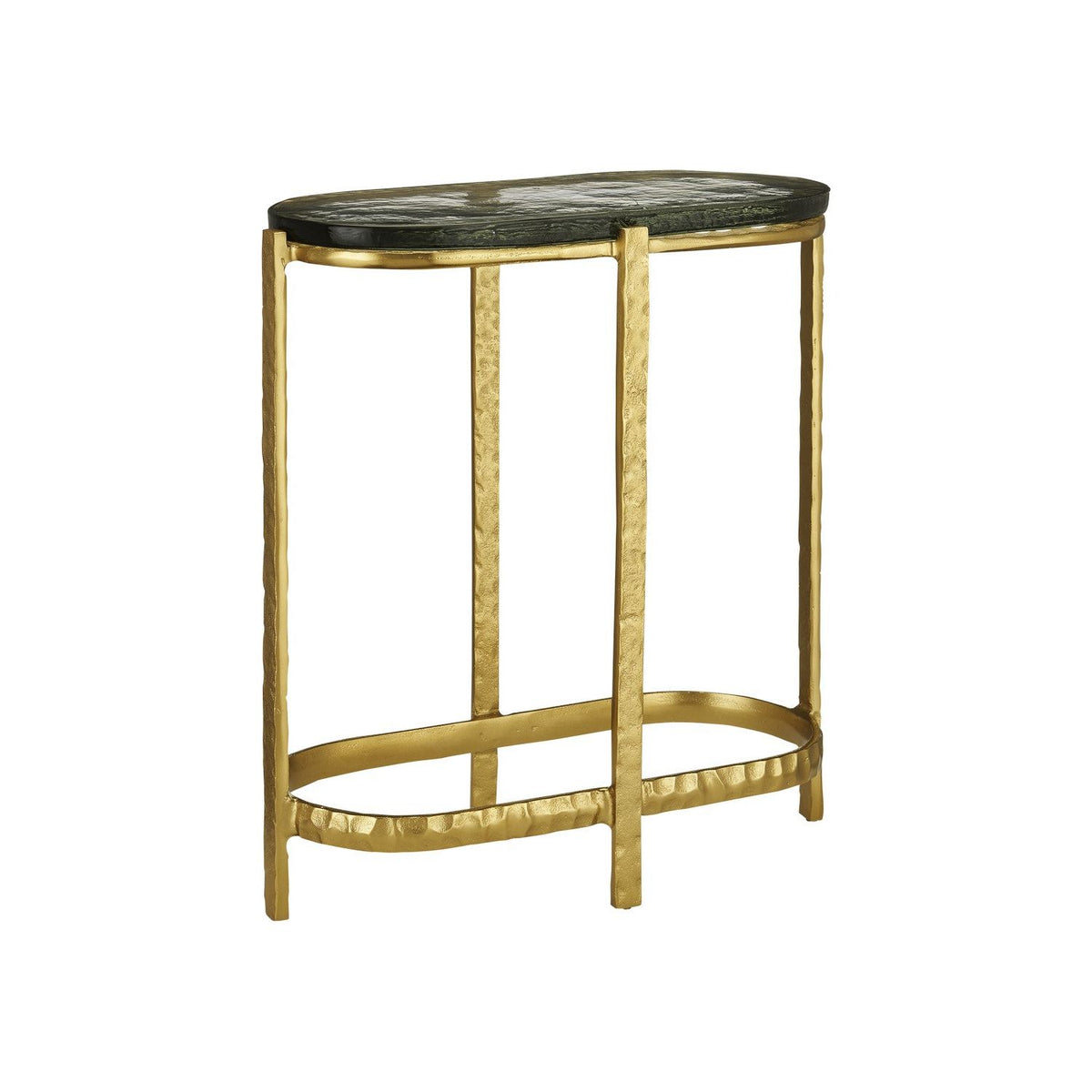 Currey and Company - 4000-0158 - Side Table - Acea - Gold/Clear