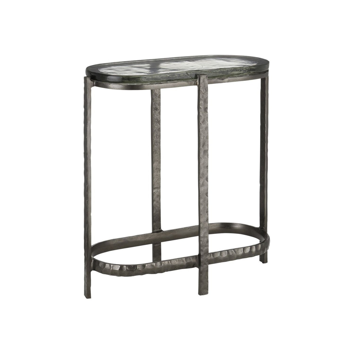 Currey and Company - 4000-0159 - Side Table - Acea - Graphite/Clear