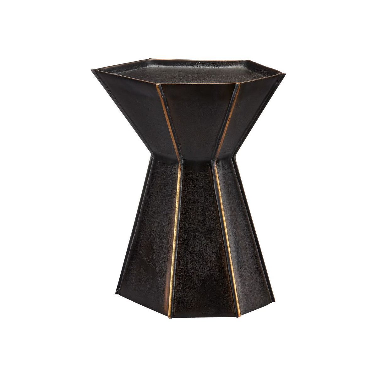 Currey and Company - 4000-0175 - Accent Table - Merola - Bronze/Gold