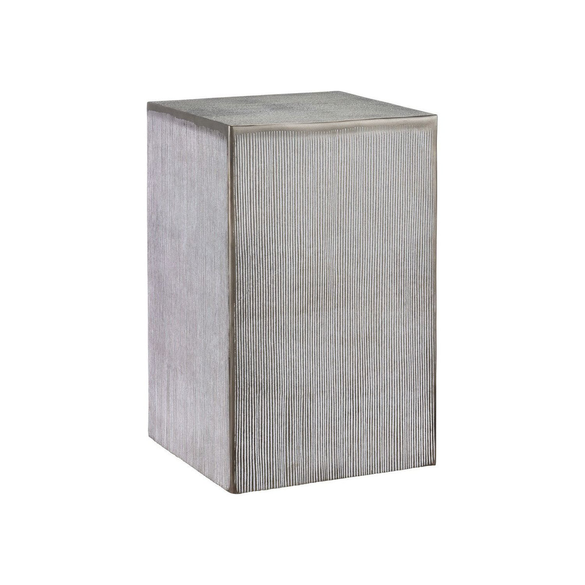 Currey and Company - 4000-0176 - Accent Table - Robles - Graphite/White Patina