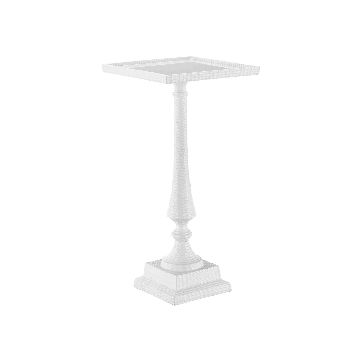 Currey and Company - 4000-0179 - Accent Table - Jena - White/Clear