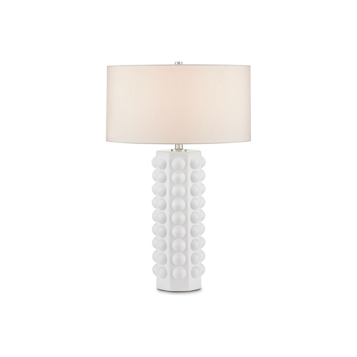 Currey and Company - 6000-0870 - One Light Table Lamp - Cassandra - Matte White