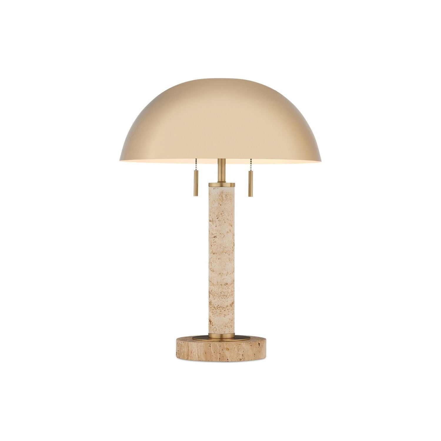 Currey and Company - 6000-0914 - Two Light Table Lamp - Miles - Brass/Natural