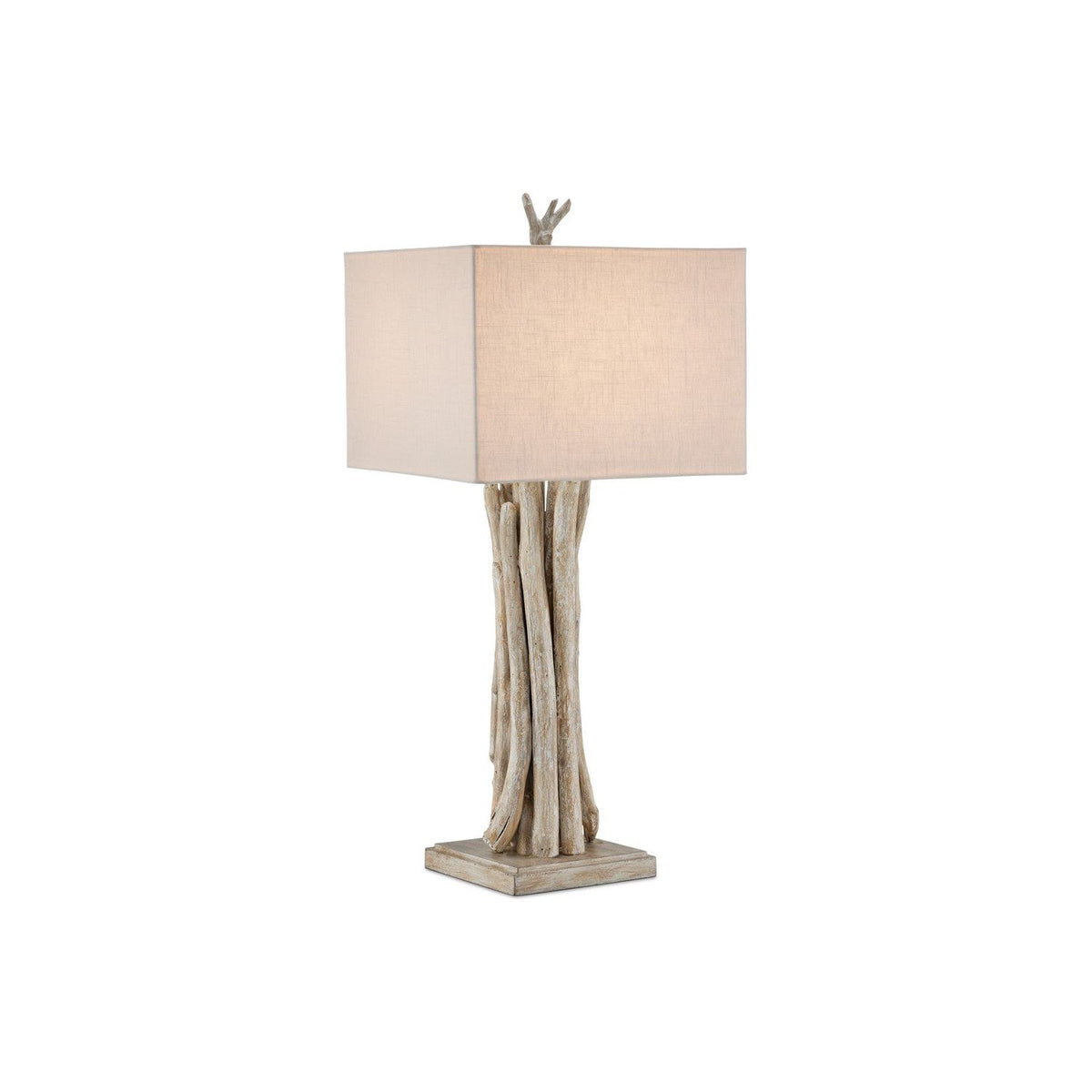 Currey and Company - 6000-0919 - One Light Table Lamp - Driftwood - Whitewashed Driftwood