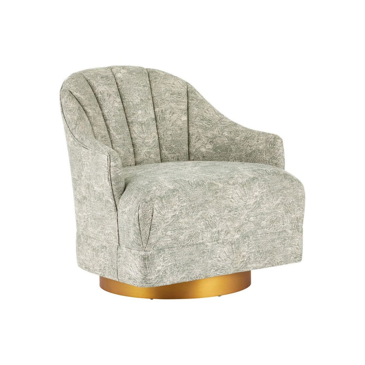 Currey and Company - 7000-0742 - Chair - Inga - Brushed Brass