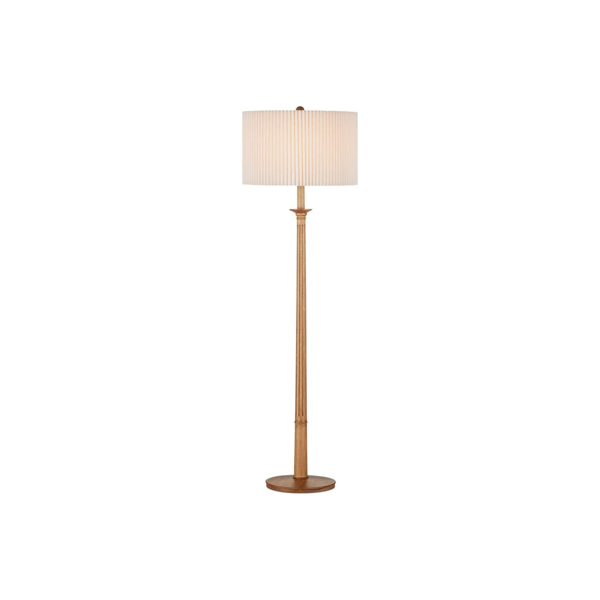 Currey and Company - 8000-0147 - One Light Floor Lamp - Mitford - Natural