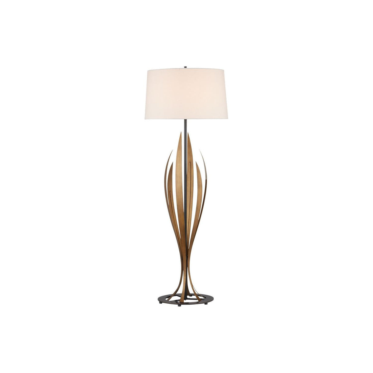 Currey and Company - 8000-0148 - One Light Floor Lamp - Neilos - Antique Brass/Oil Rubbed Bronze