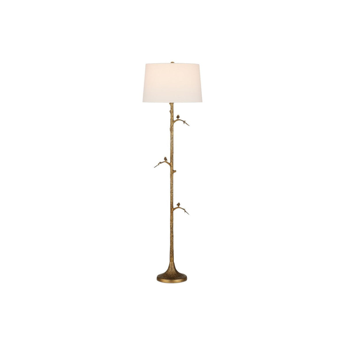 Currey and Company - 8000-0150 - One Light Floor Lamp - Piaf - Antique Brass