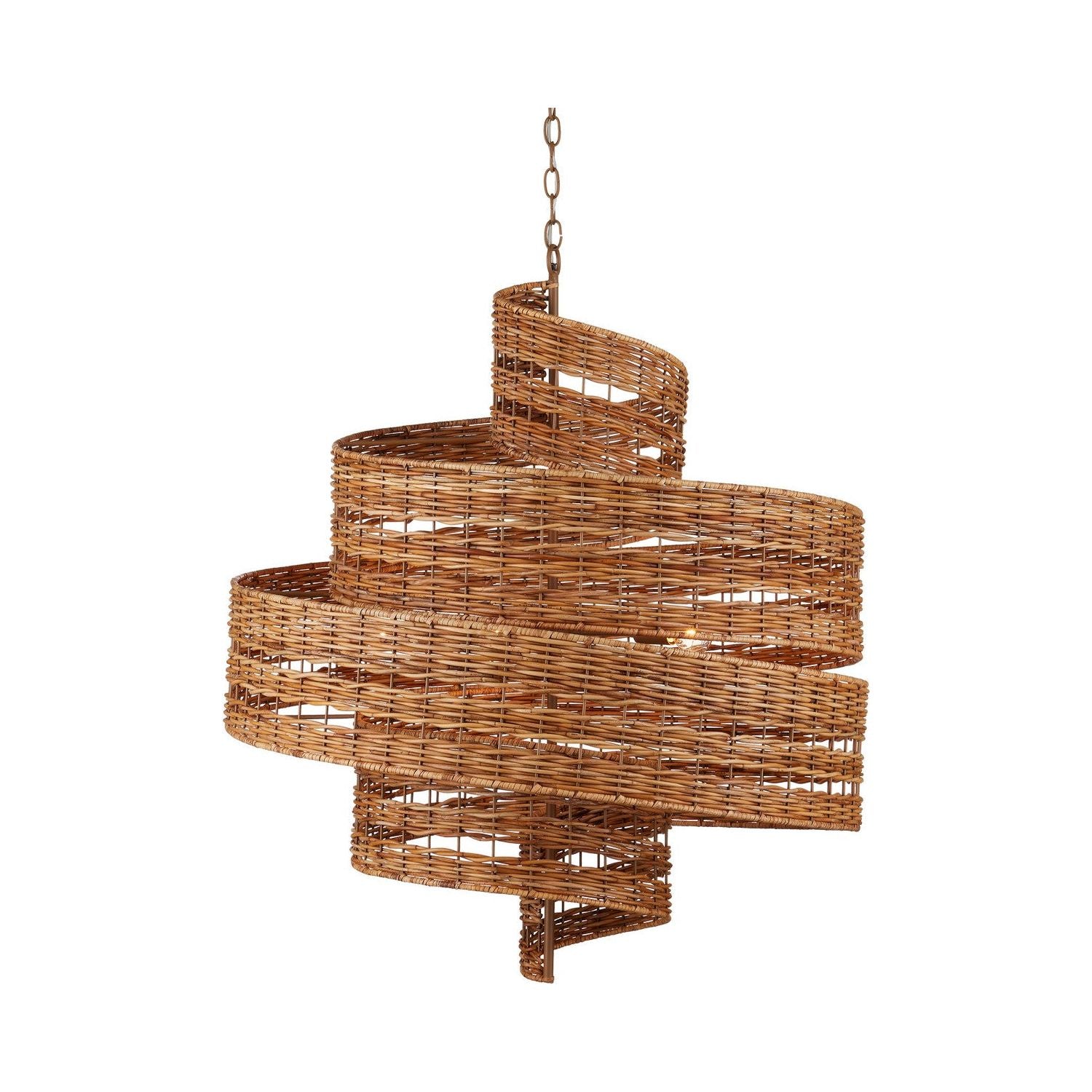 Currey and Company - 9000-1132 - Five Light Chandelier - Saisei - Natural/Khaki